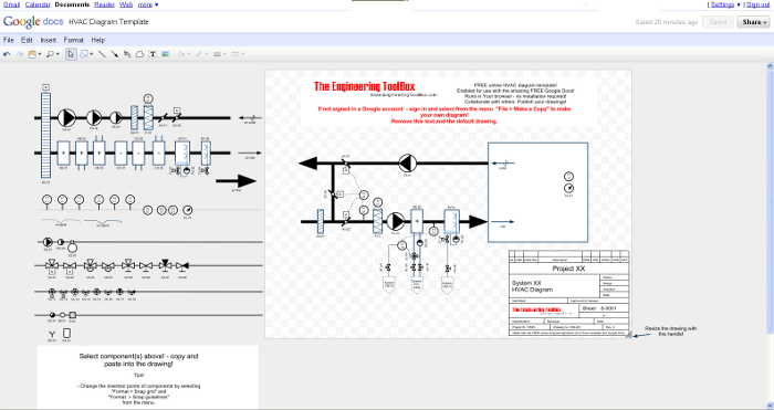 HVAC diagram drawing template HVAC diagram drawing template