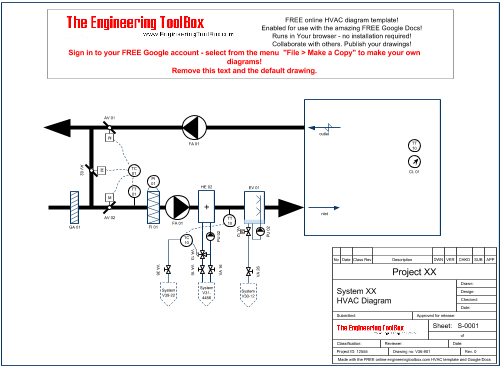 HVAC diagram - online drawing template HVAC diagram - online drawing template